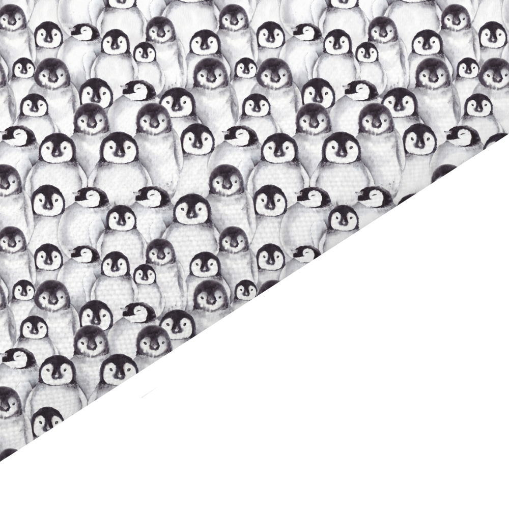 Penguin Canvas And Felt Backed Fabric - SKU M41