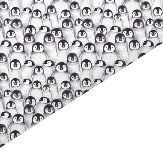 Penguin Canvas And Felt Backed Fabric - SKU M41