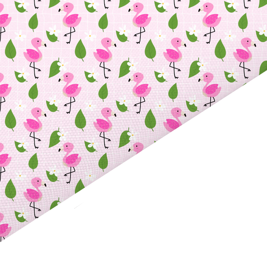 Flamingo Canvas And Felt Backed Fabric - SKU M99