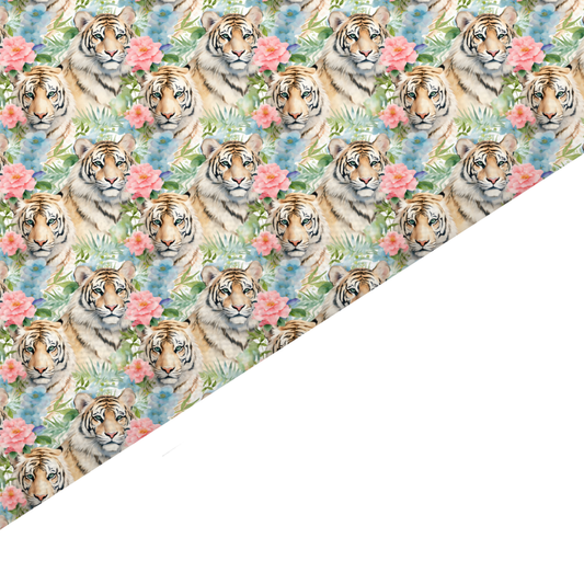 Tiger Canvas And Felt Backed Fabric - SKU N77