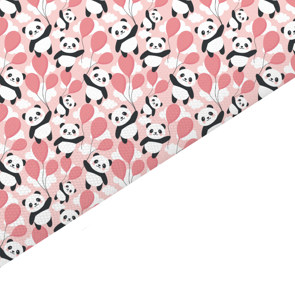 Panda Canvas And Felt Backed Fabric - SKU N60