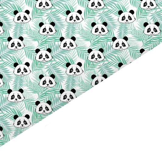 Panda Canvas And Felt Backed Fabric - SKU N58