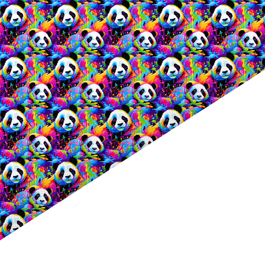 Panda Canvas And Felt Backed Fabric - SKU N54