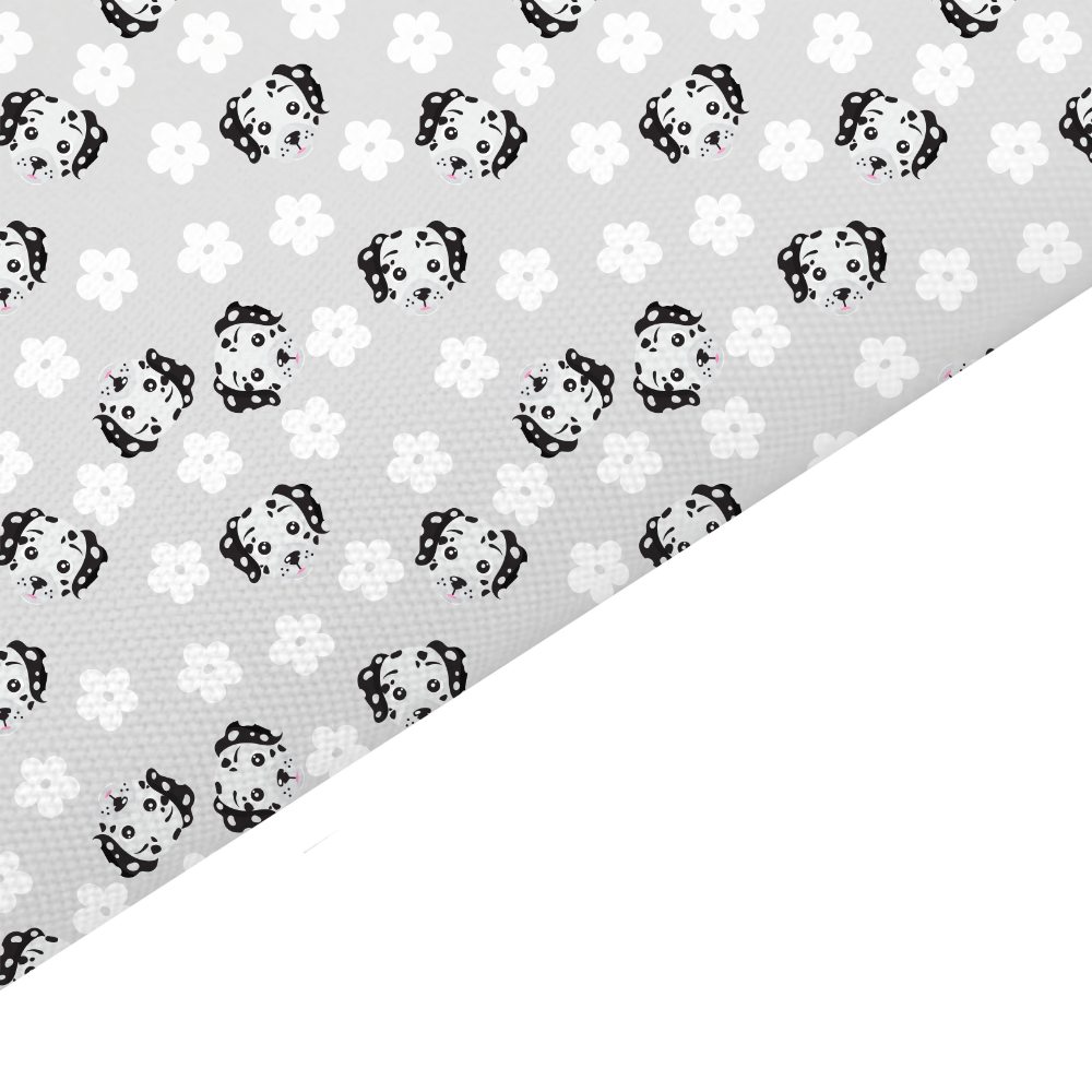 Dalmatian Canvas And Felt Backed Fabric - SKU O51