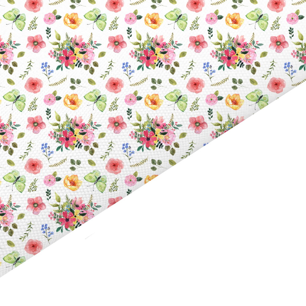 Butterfly Canvas And Felt Backed Fabric - SKU P6