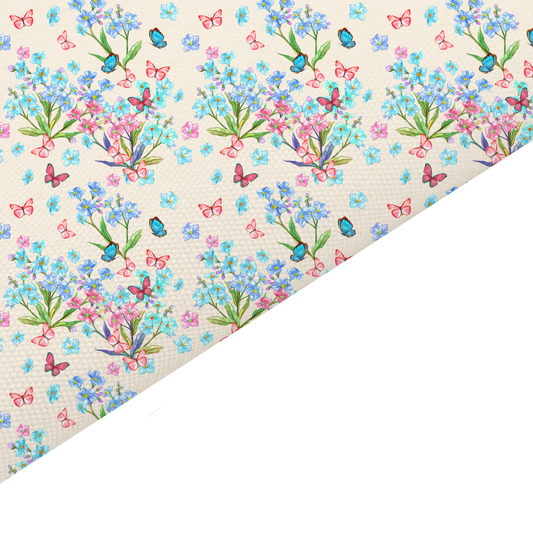 Butterfly Canvas And Felt Backed Fabric - SKU P7