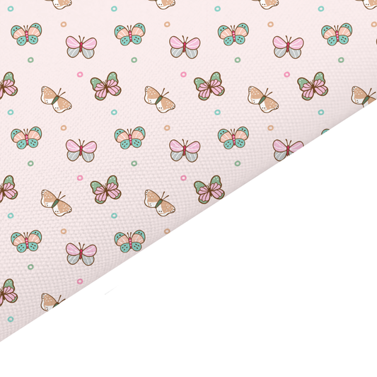 Butterfly Canvas And Felt Backed Fabric - SKU P9