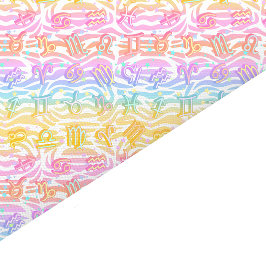 Zodiac Canvas And Felt Backed Fabric - SKU P33