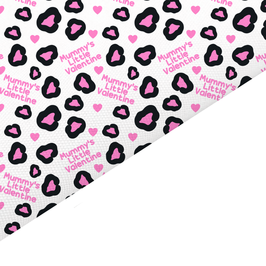Pink Mummy’s Little Valentine Canvas And Felt Backed Fabric - SKU A55