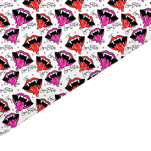 Love Bites Canvas And Felt Backed Fabric - SKU A93