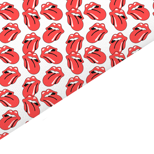 Retro Tongue Canvas And Felt Backed Fabric - SKU P42