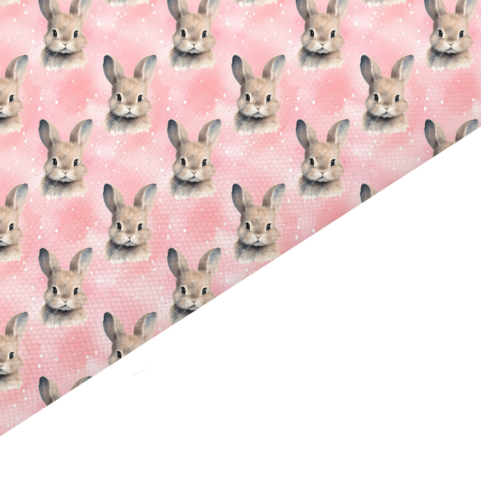 Rabbit Canvas And Felt Backed Fabric - SKU B4
