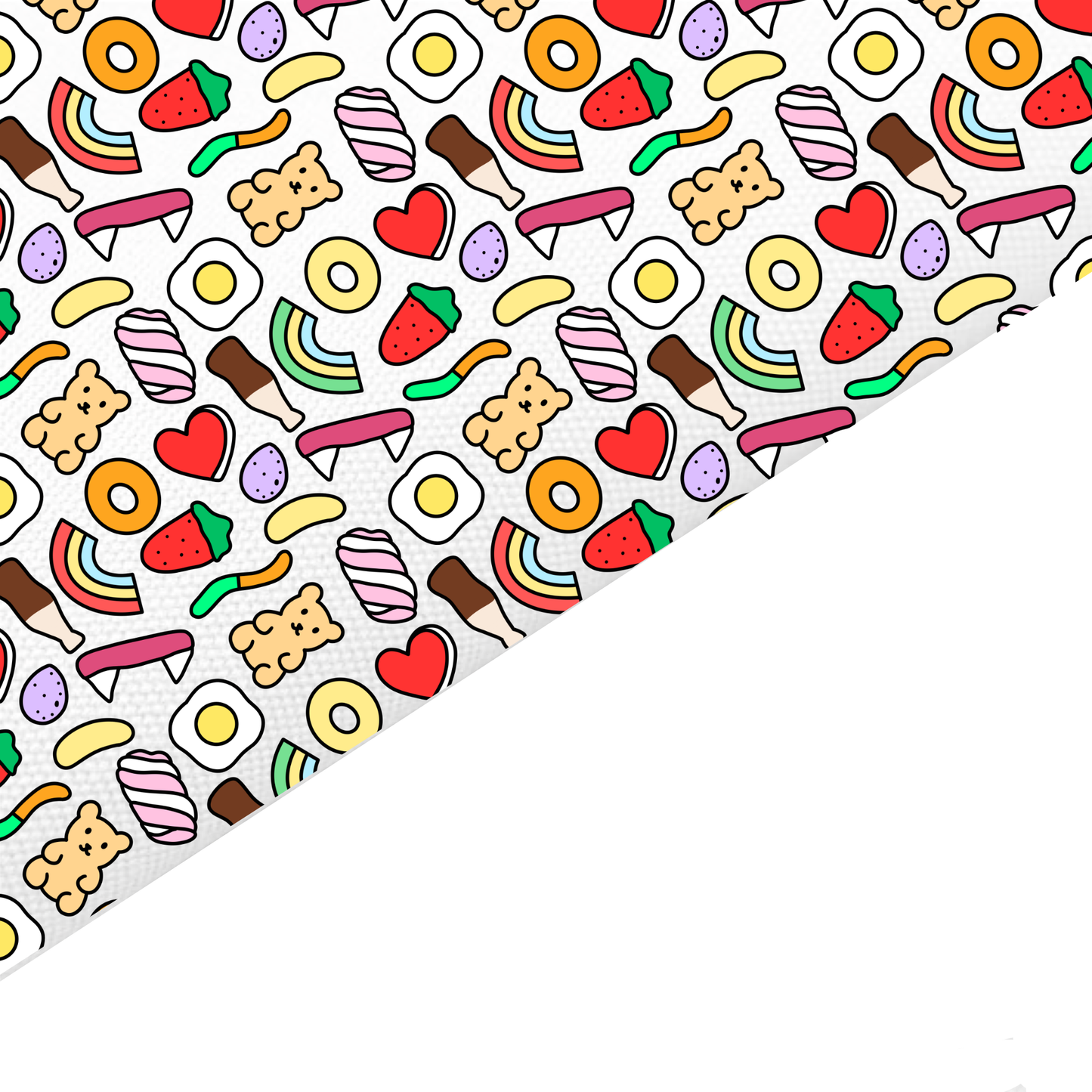 Sweets Canvas And Felt Backed Fabric - SKU Q27