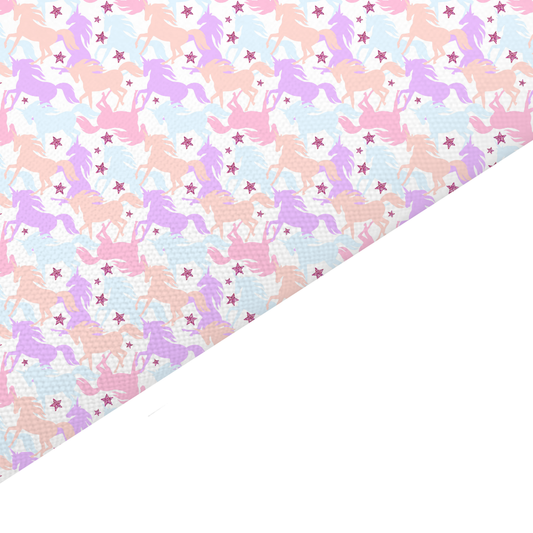 Unicorn Canvas And Felt Backed Fabric - SKU B93