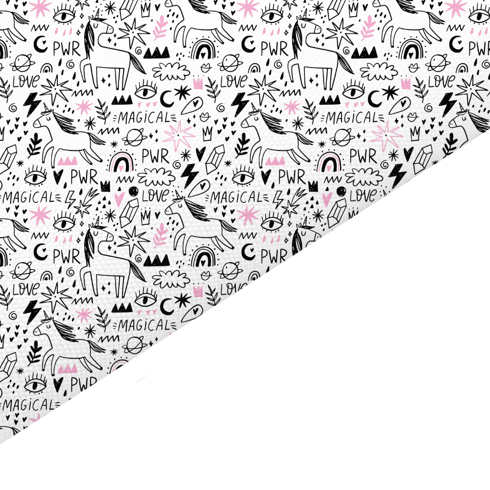 Unicorn Canvas And Felt Backed Fabric - SKU B99