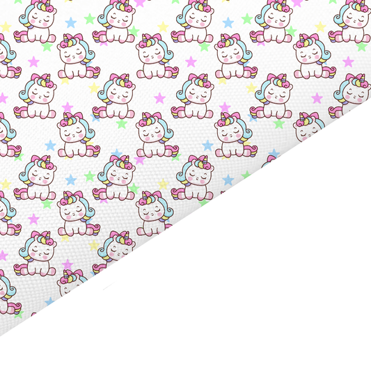 Unicorn Canvas And Felt Backed Fabric - SKU B100
