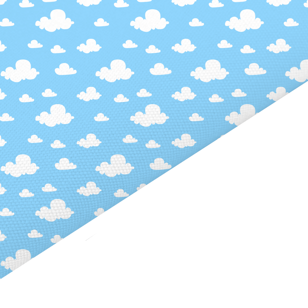 Cloud Canvas And Felt Backed Fabric - SKU D4